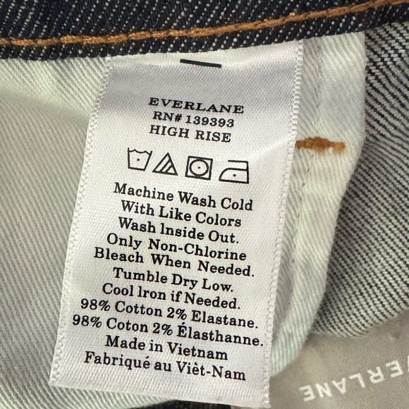 Everlane High Rise Ankle Jeans Size 31 - Picture 6 of 6